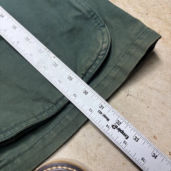 Vintage FLUID Int Chore Jacket Mens XL Green Sun Faded Barn Coat 90s - Picture 6 of 8